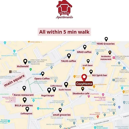 Cozyhome Medena Central, Quiet Premium Spot In Old Town * Братислава